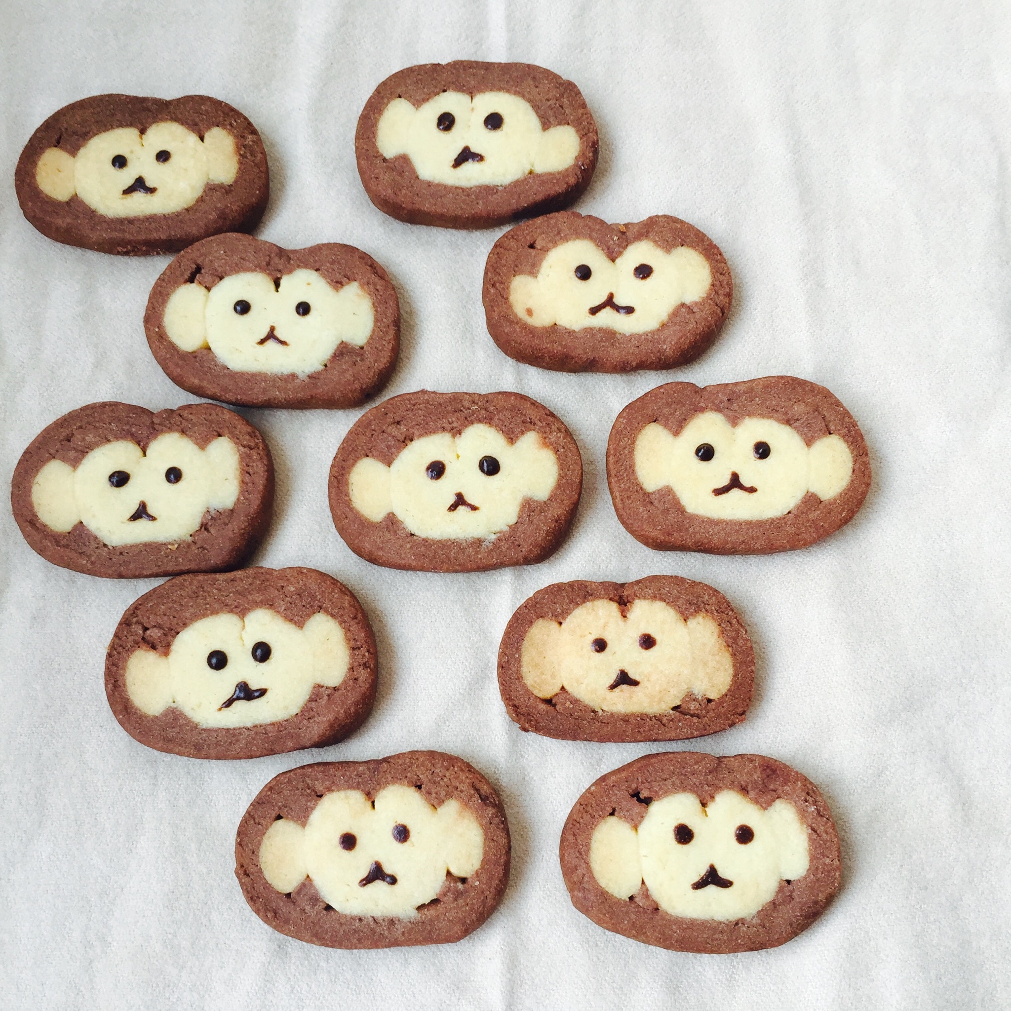 萌萌哒小猴饼干的做法
