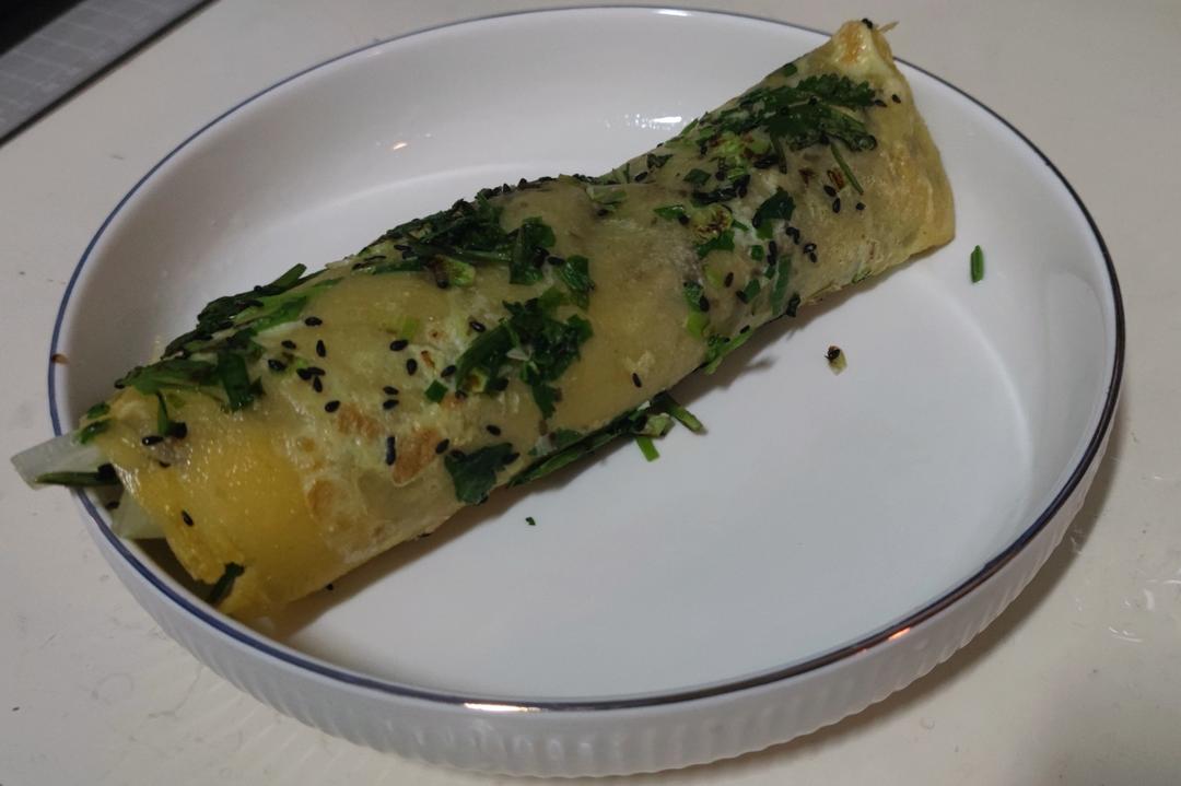 家庭平底锅版煎饼果子