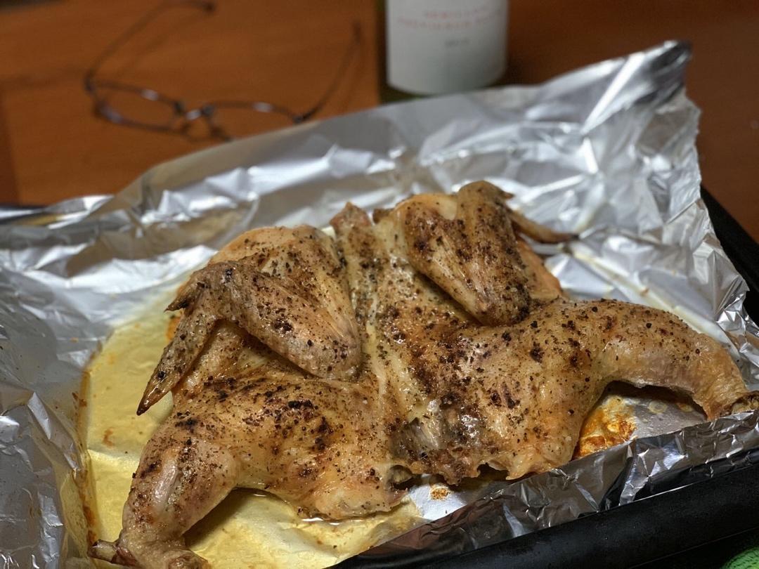 椒盐脆皮烤鸡（北鼎食谱）