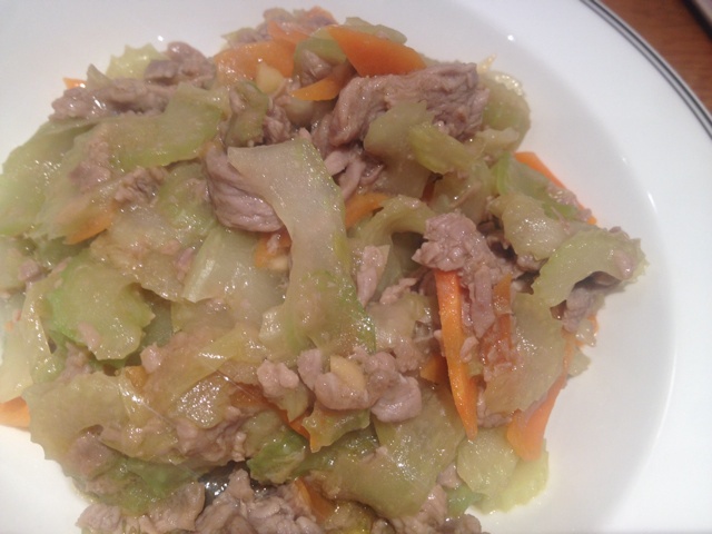 芹菜牛肉丝