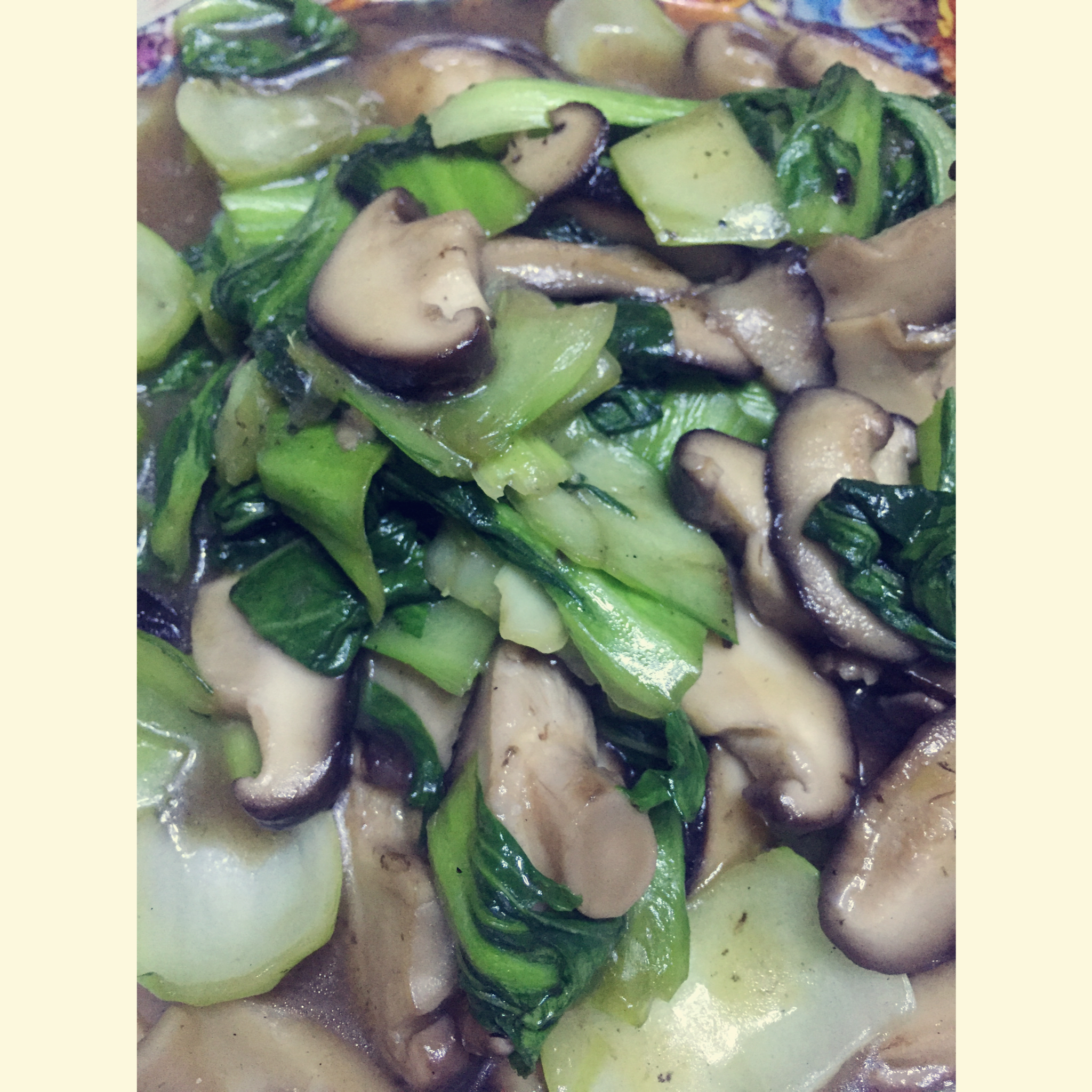 蚝油香菇油菜