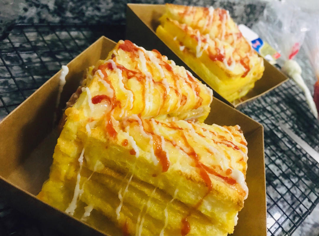 好吃的奶酪三明治