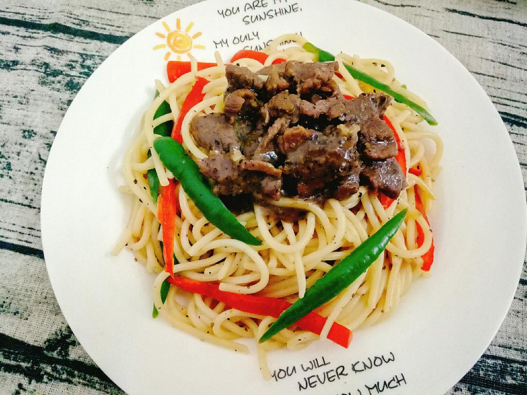 黑椒牛柳意面