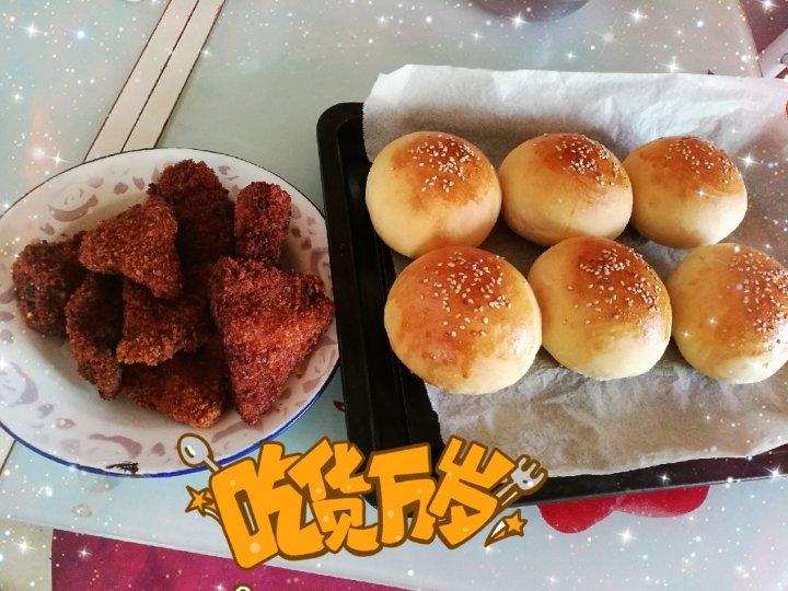 柔软的汉堡胚