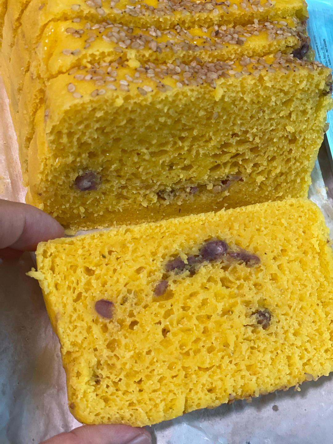 松软细腻又Q弹的南瓜发糕