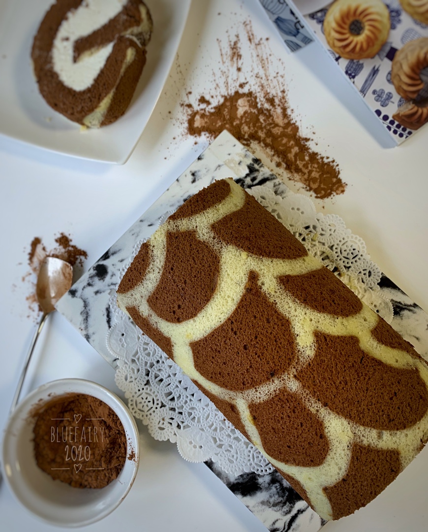 超萌长颈鹿蛋糕卷