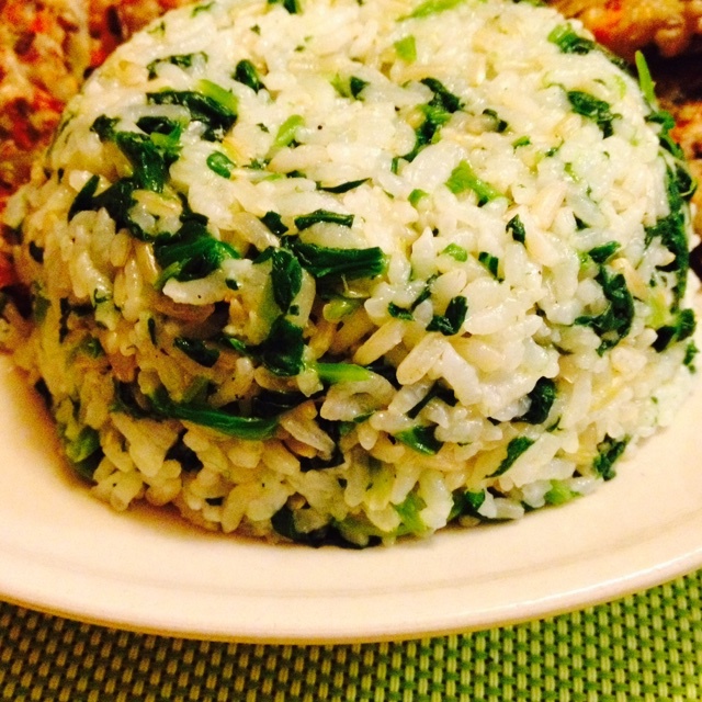 茹茹lulu做的菠菜黑芝麻饭