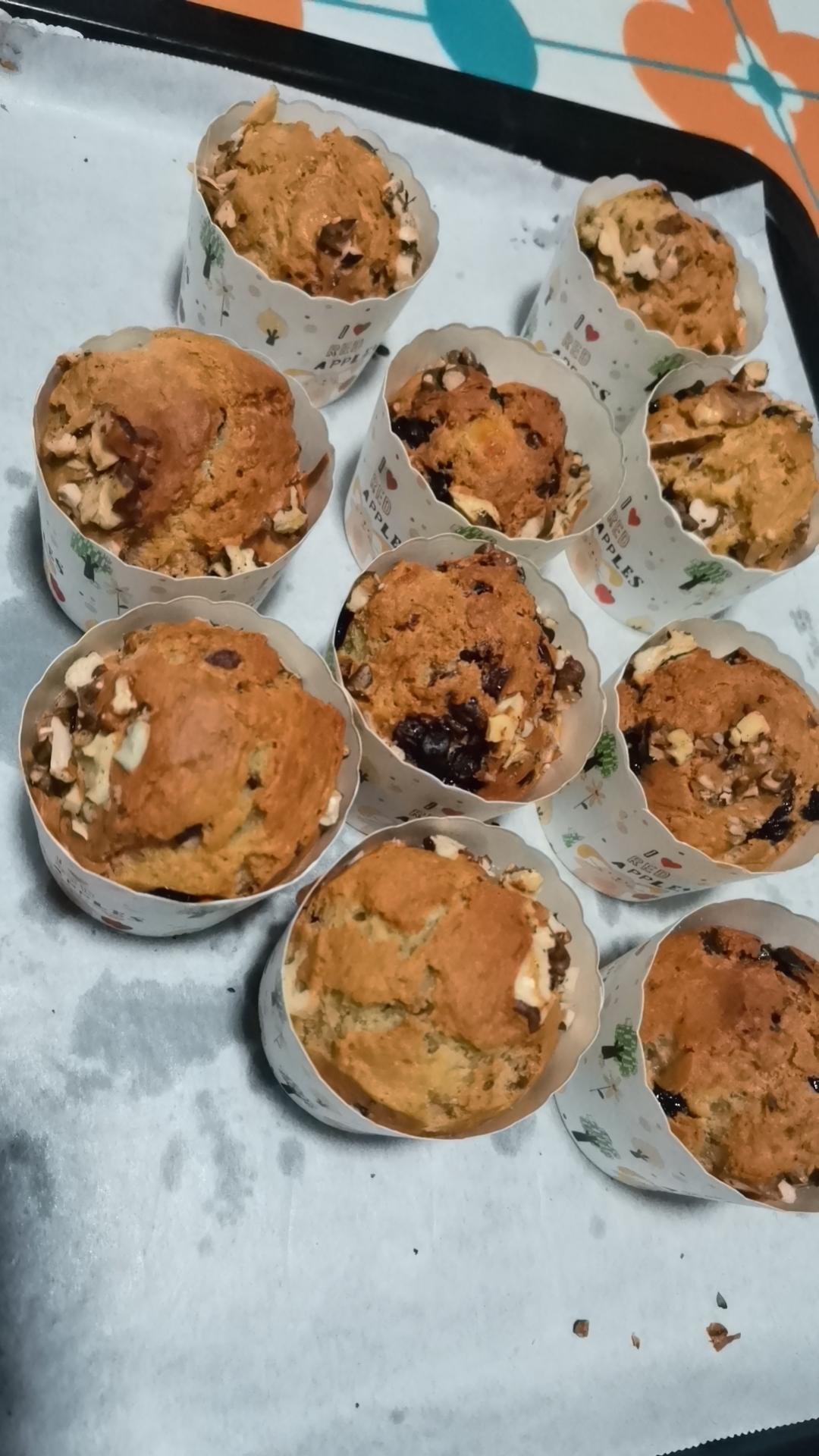 香蕉核桃麦芬 （超级湿润）