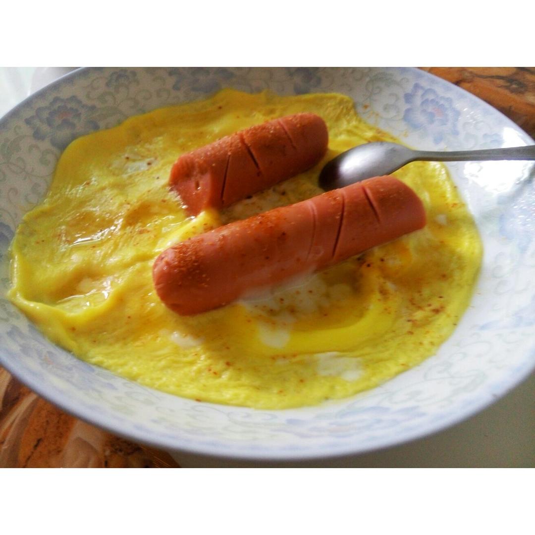 鸡蛋火腿微波炉懒人极速版