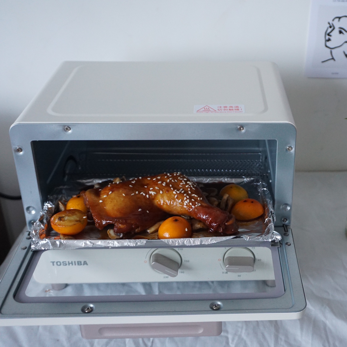 焖烤鸡腿「电饭锅版」懒人必备的做法 步骤7
