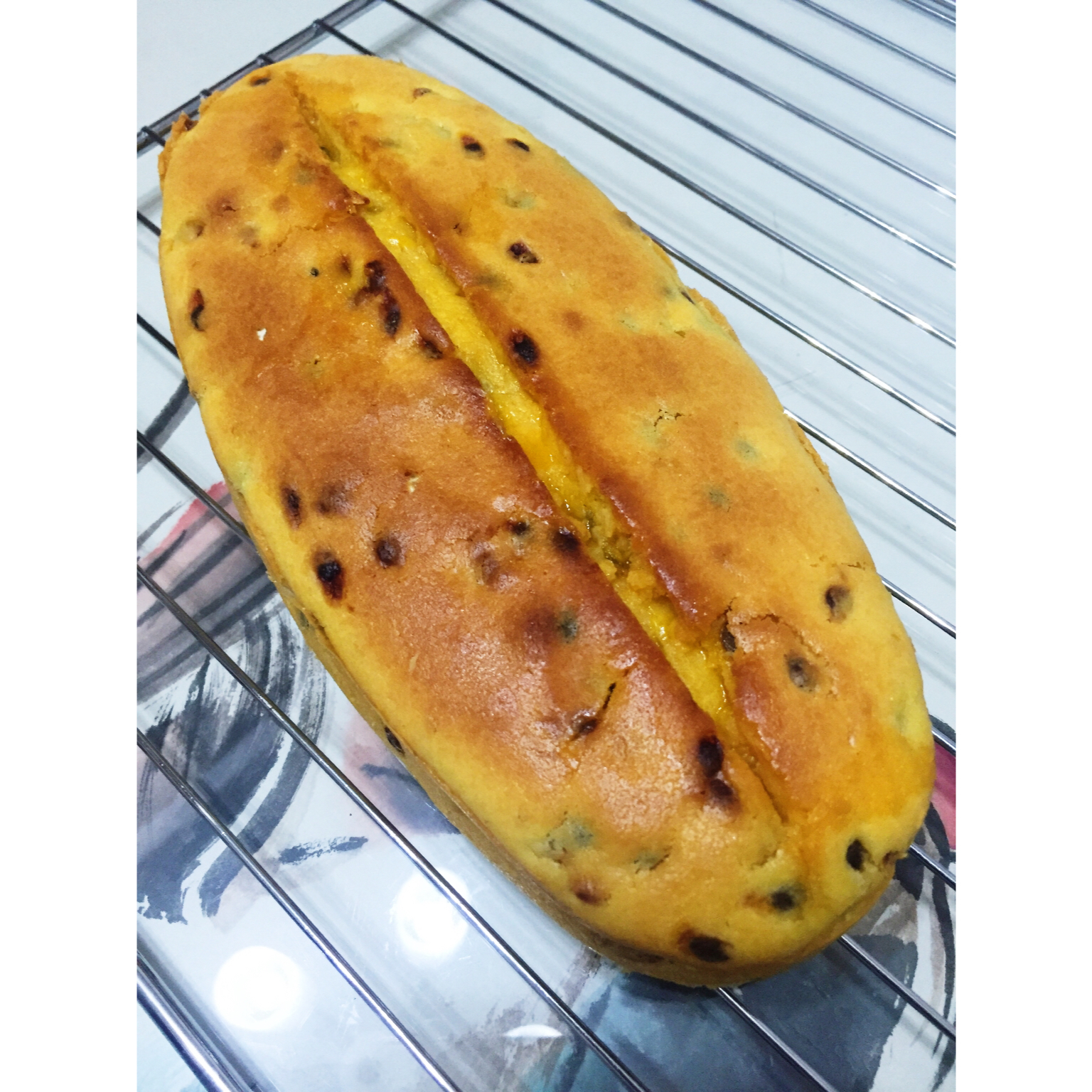 轻盈百香果磅蛋糕