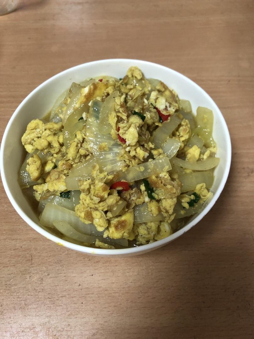 洋葱炒鸡蛋