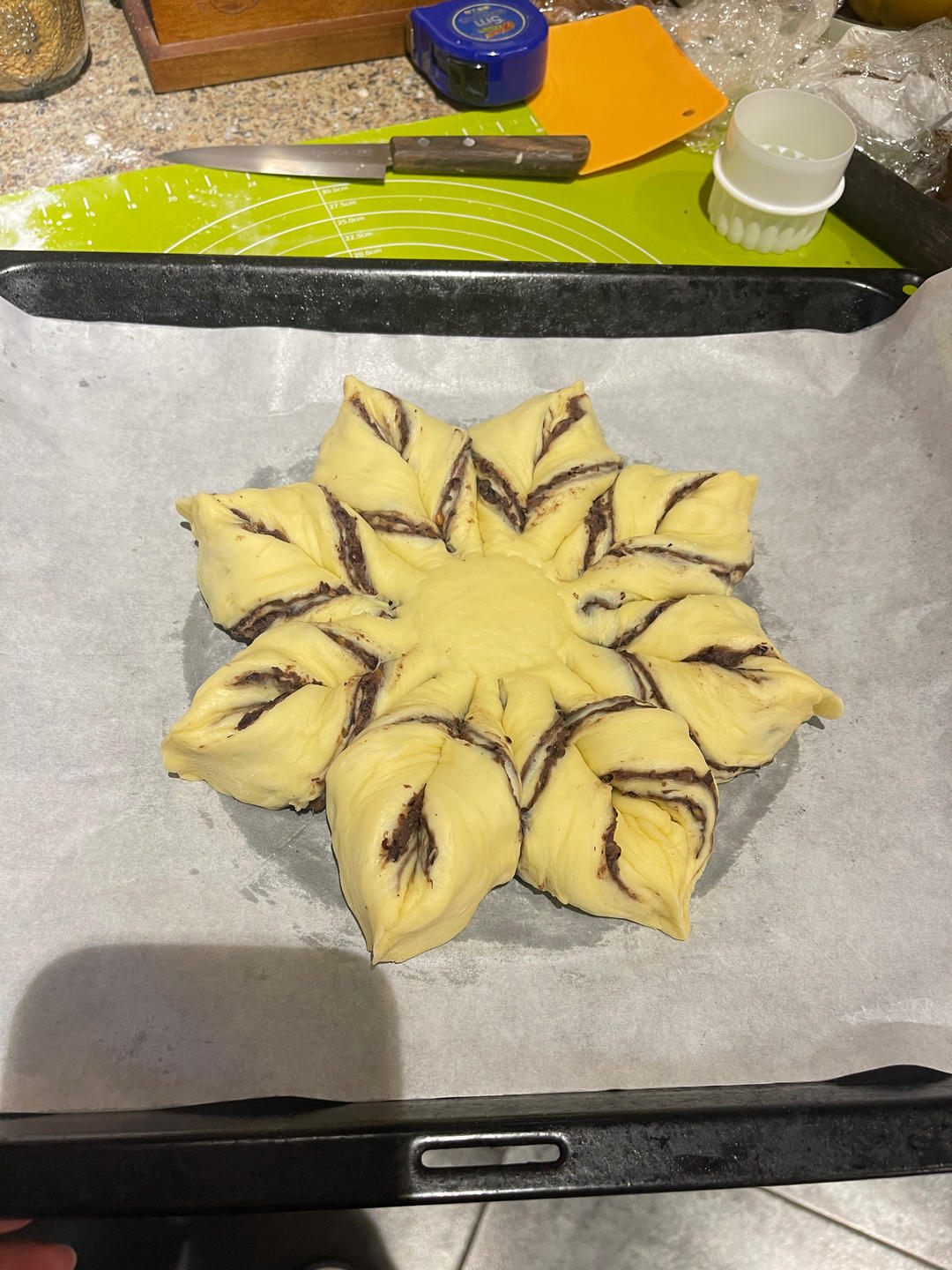 ins风圣诞节雪花豆沙面包---错过了夏天的风秋天的雨 不能再错过冬天的雪花