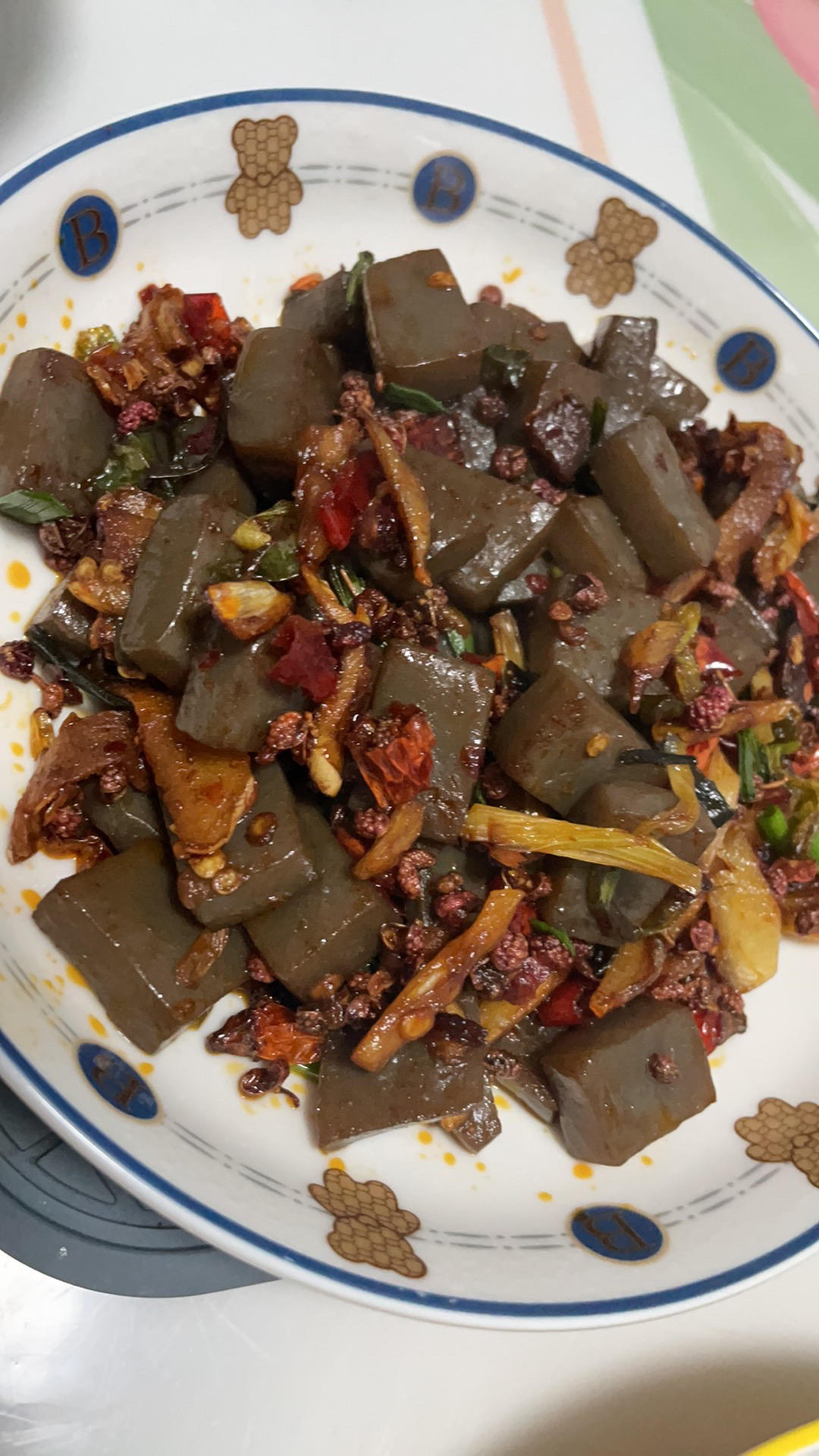 🔥🔥爆炒魔芋块（超简单超好吃）