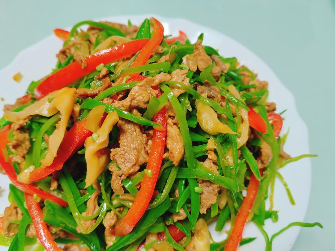 榨菜肉丝炒荷兰豆丝