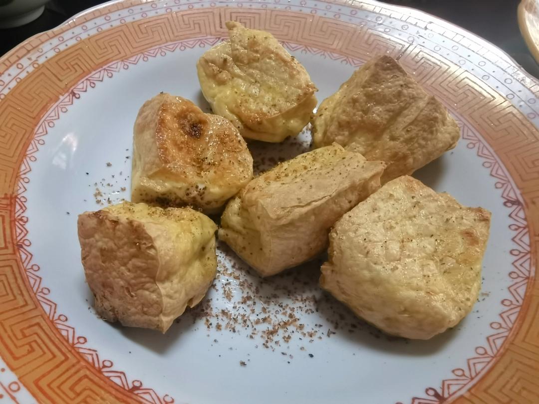 烤箱空气炸老豆腐
