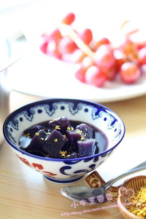桂花紫薯汤的做法