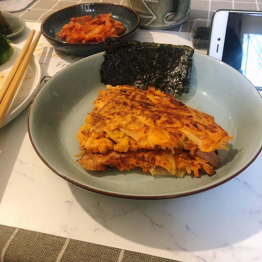 堂妈教你做泡菜饼