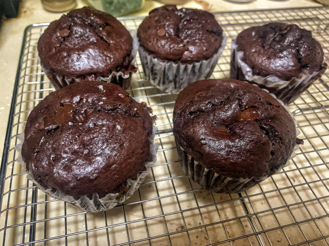 在家做巧克力蘑菇头麦芬蛋糕🍫