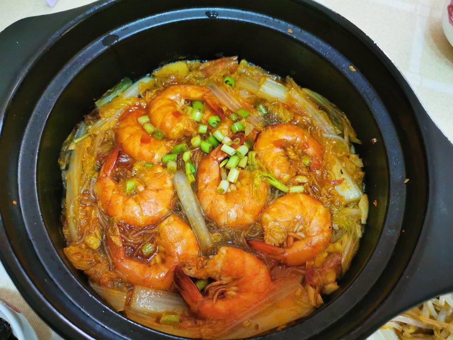 ncye_nice做的蒜蓉粉丝虾煲