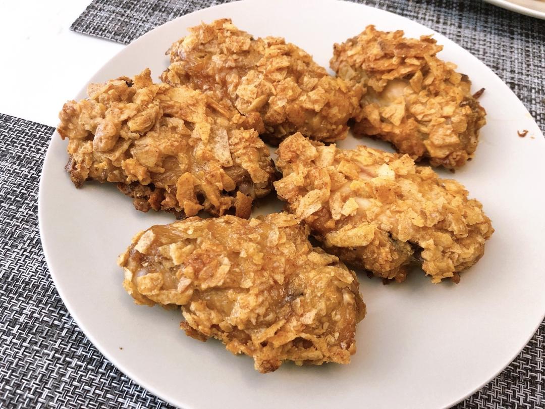 只要一包薯片就可以做出来的鸡翅，香酥无比，再也不去外面买了