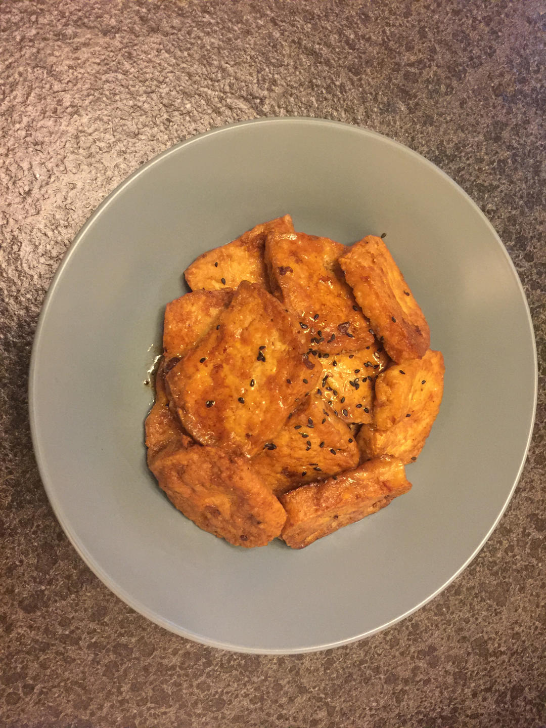 香煎豆腐(烧烤铁板味)