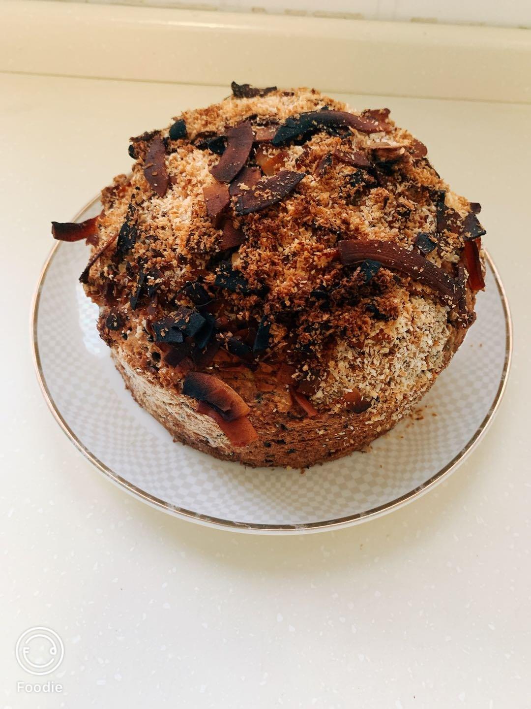 紫米椰香全麦快手面包丨健康·烘焙