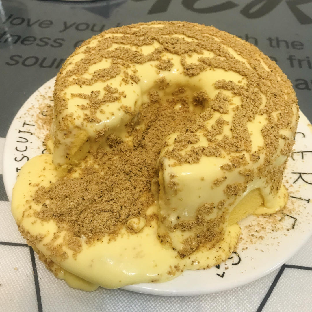 超好吃的豆乳爆浆蛋糕