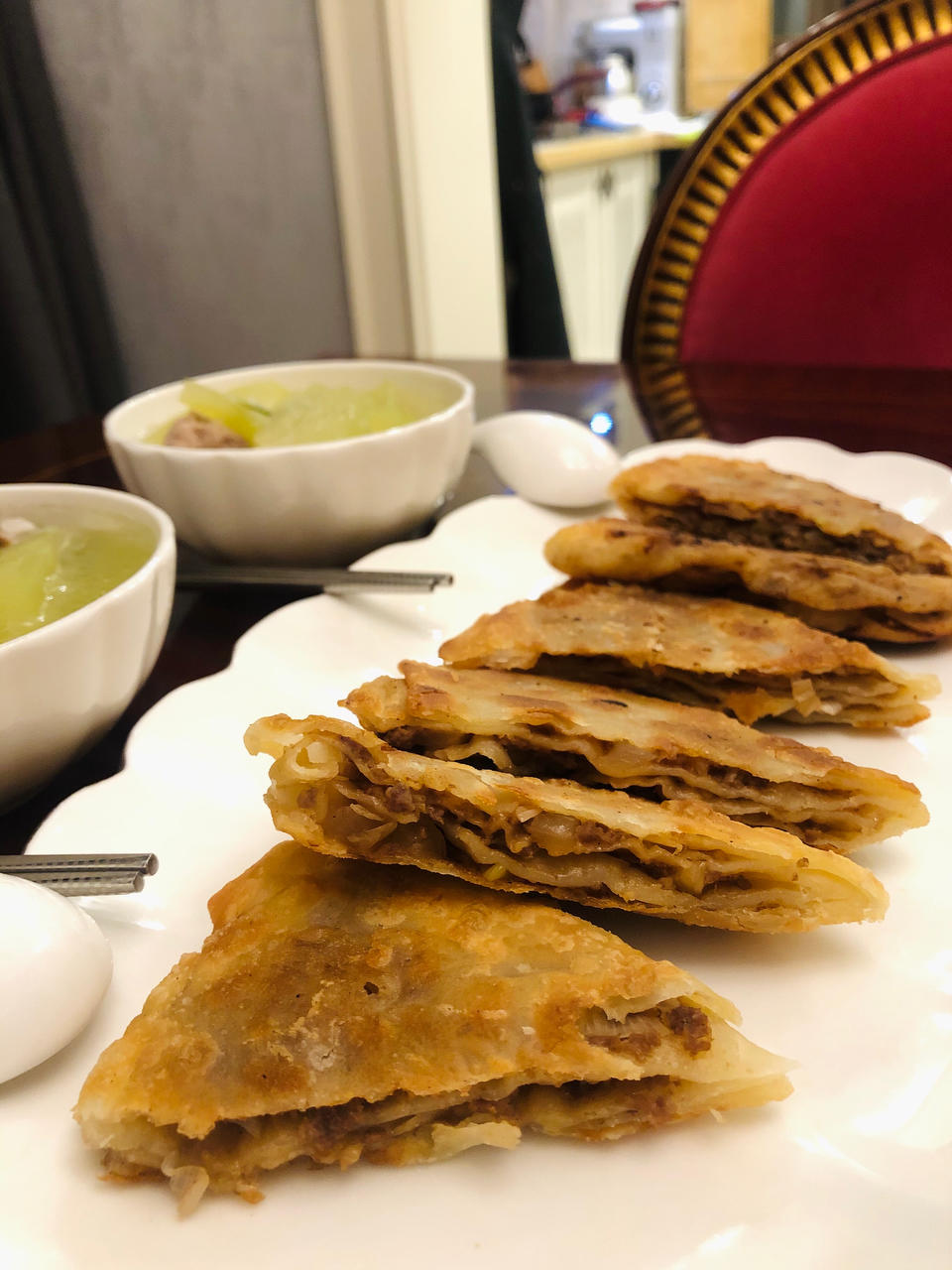 【千层牛肉饼】