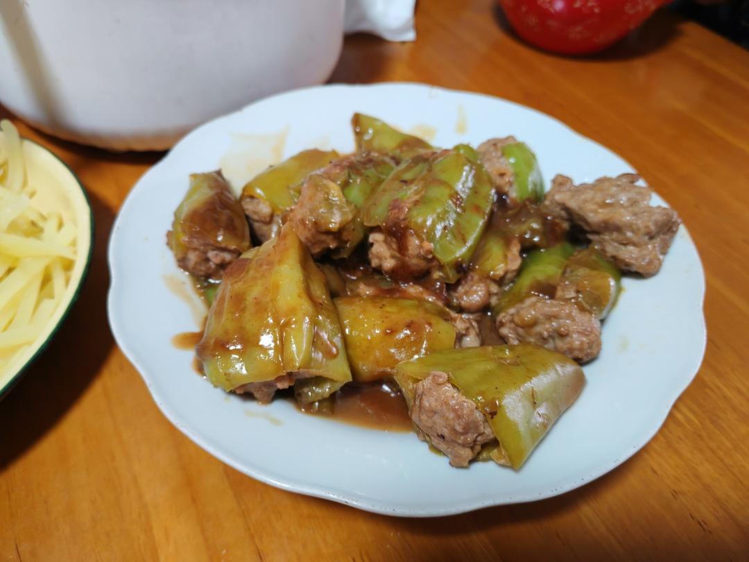 米饭杀手‼️虎皮青椒酿肉