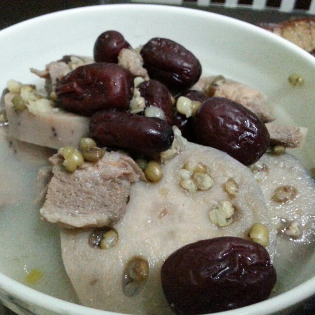绿豆酿莲藕