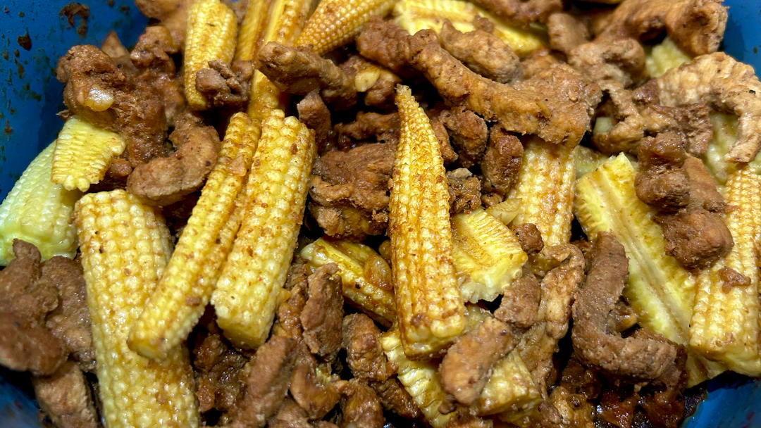 玉米笋炒肉（家庭版）