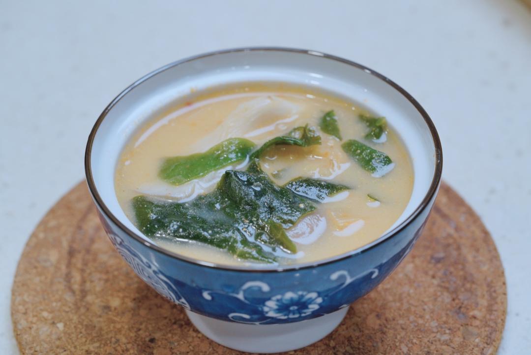 豆乳泡菜汤的做法