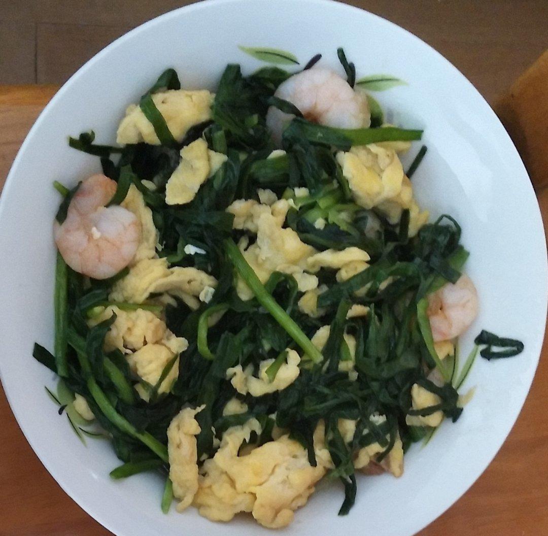 韭菜虾仁炒鸡蛋