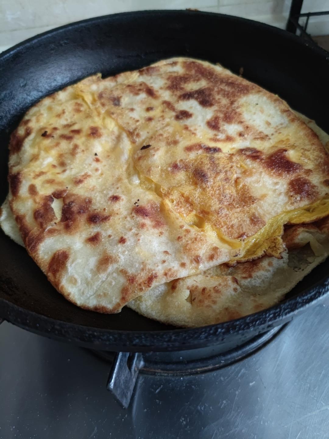 转西安品诺小吃 感谢老师 肯定鼓起来的鸡蛋灌饼