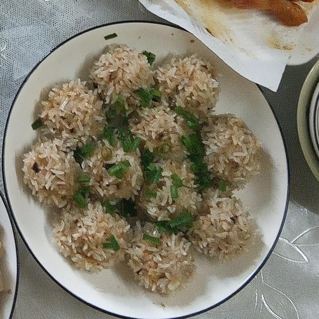 糯米肉丸子，简单易做，孩子特喜欢吃