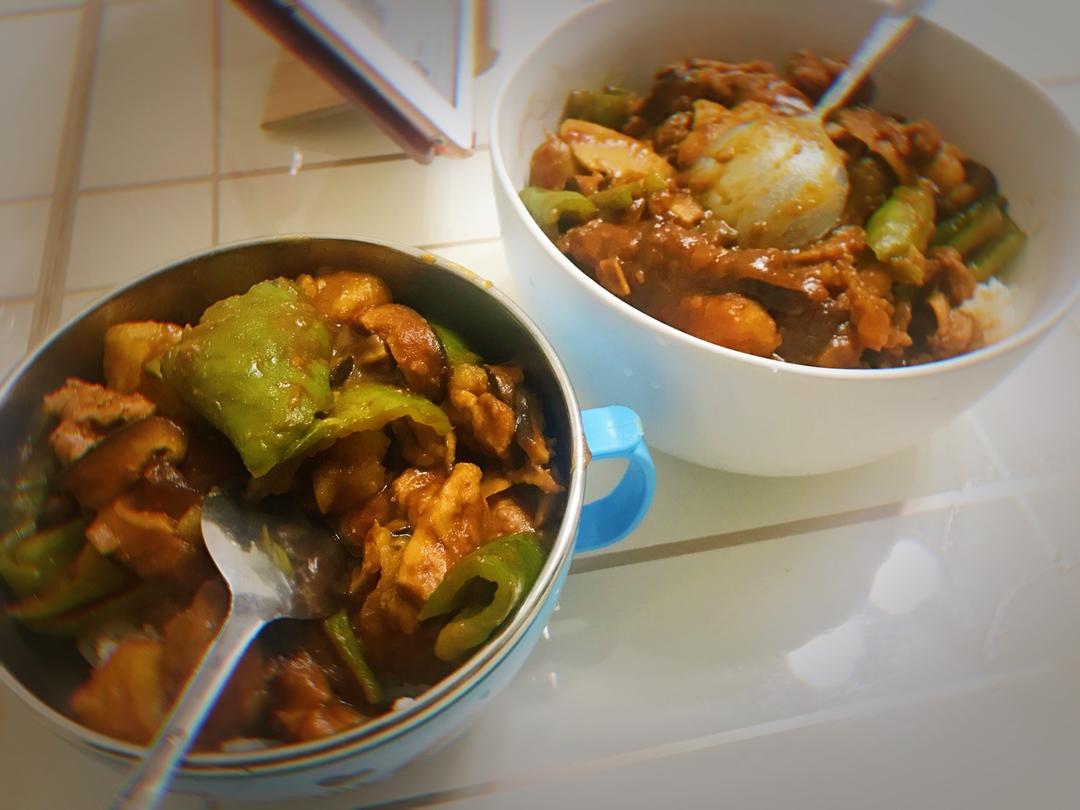 汤汁特浓的黄焖鸡米饭