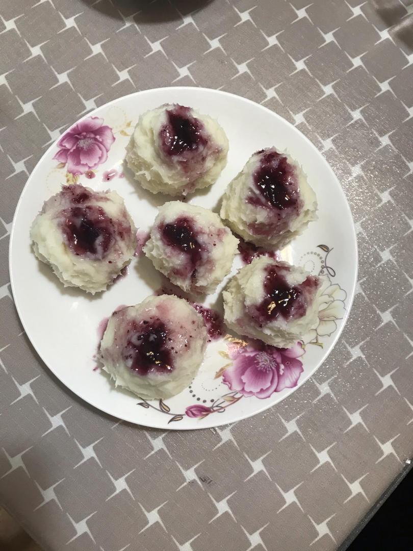 超级简单的蓝莓山药