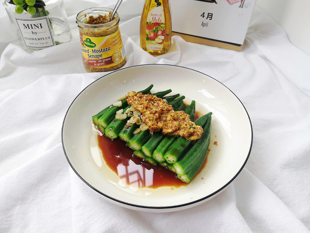 白灼秋葵的做法