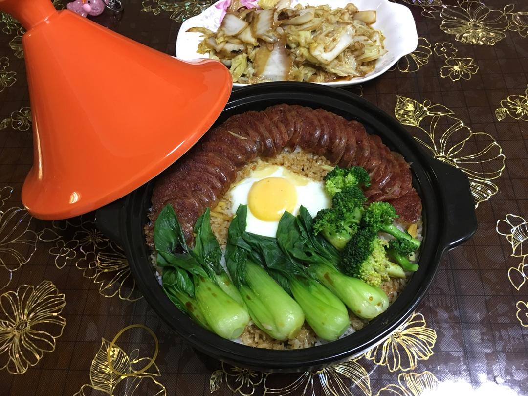 香肠煲仔饭