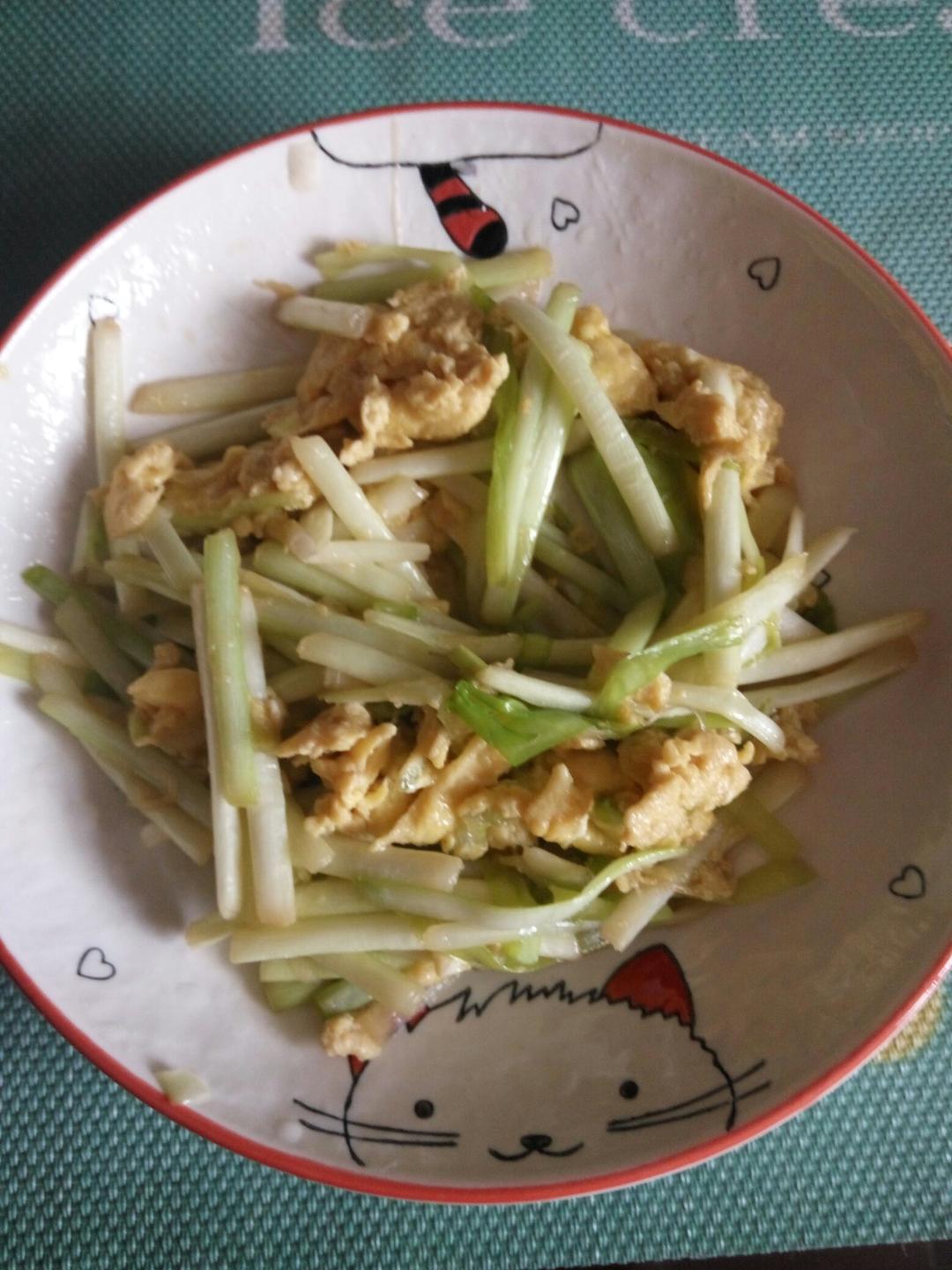 蒜黄炒蛋