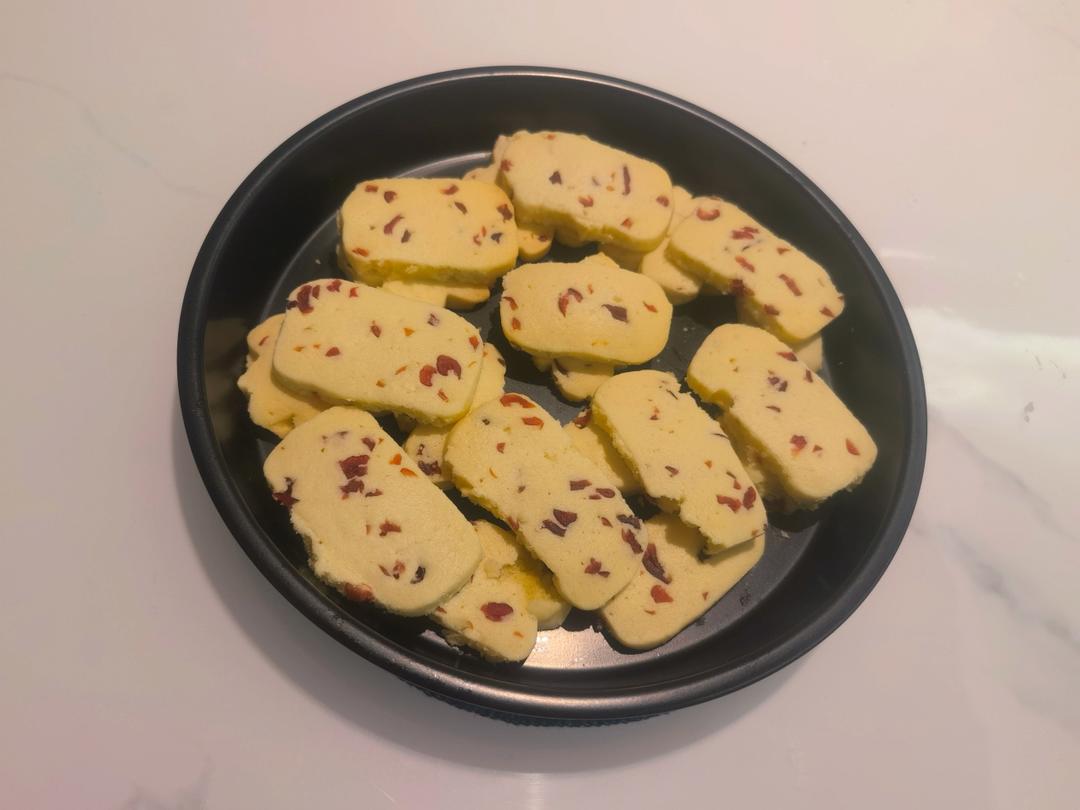 蔓越莓曲奇饼干 最最最简单的黄油饼干
