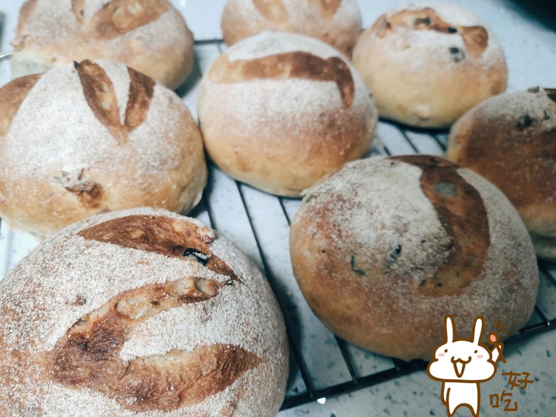 低油低糖--提子核桃软欧