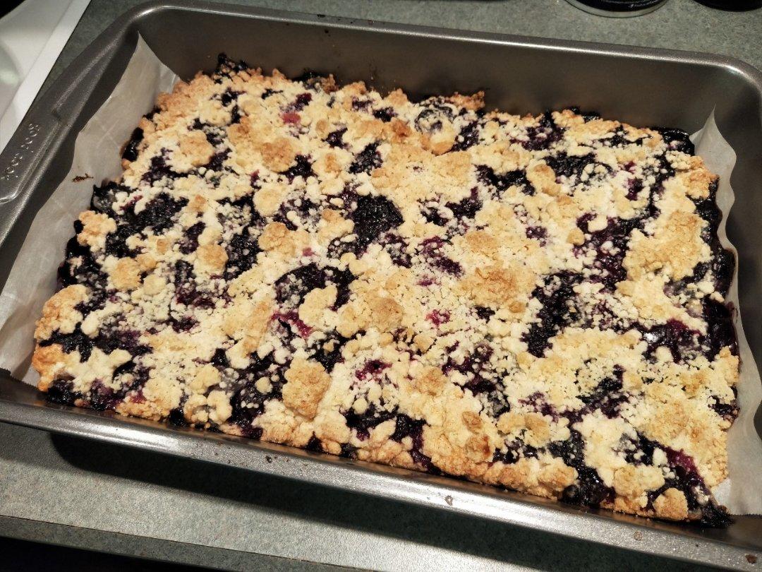 蓝莓酥粒小方块Blueberry Crumber Bars