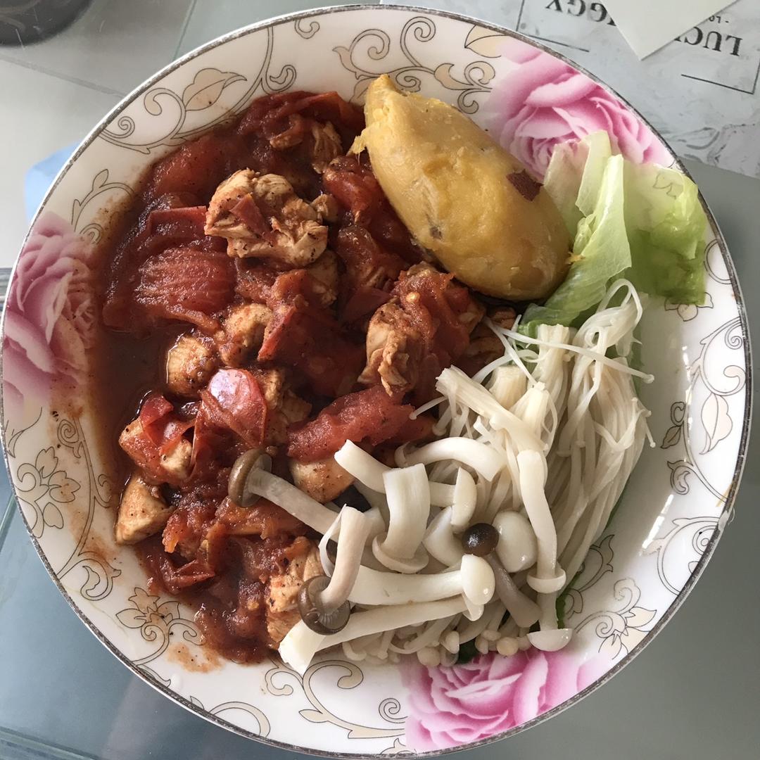 无油番茄煎鸡胸肉
