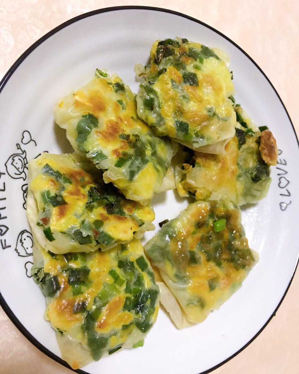 皮薄馅多的韭菜盒子