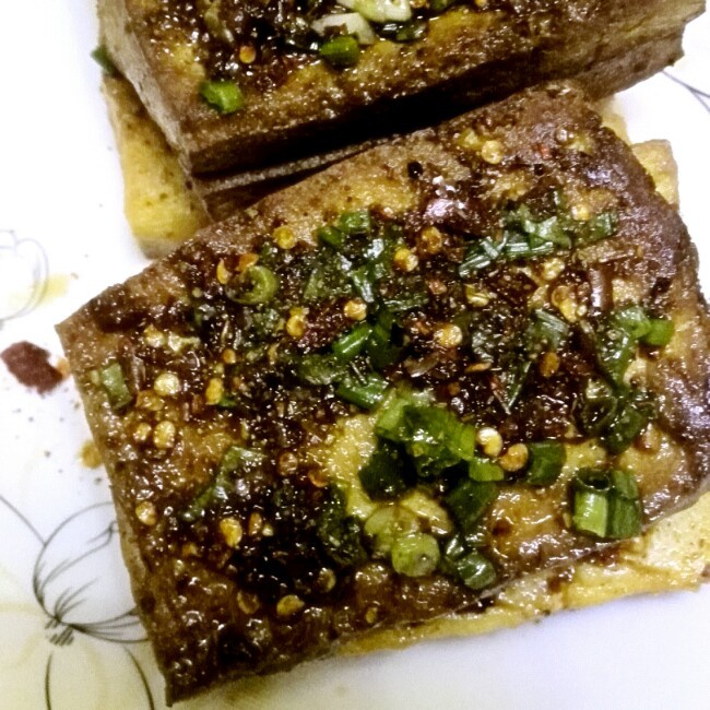 椒盐铁板老豆腐