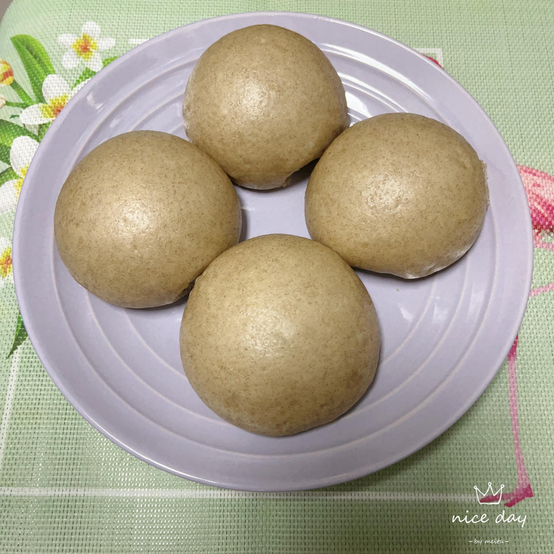 波兰种＋水合法全麦馒头（一次发酵）