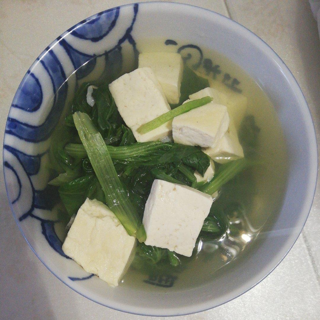 小白菜豆腐汤