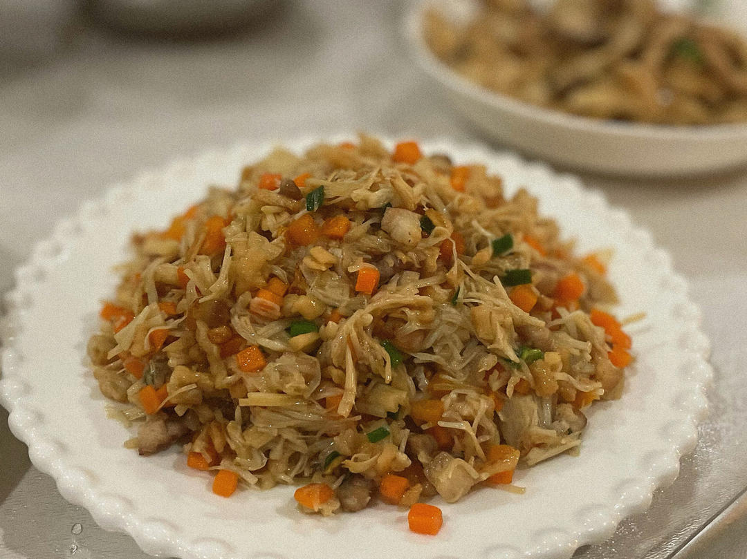 金针菇与萝卜干